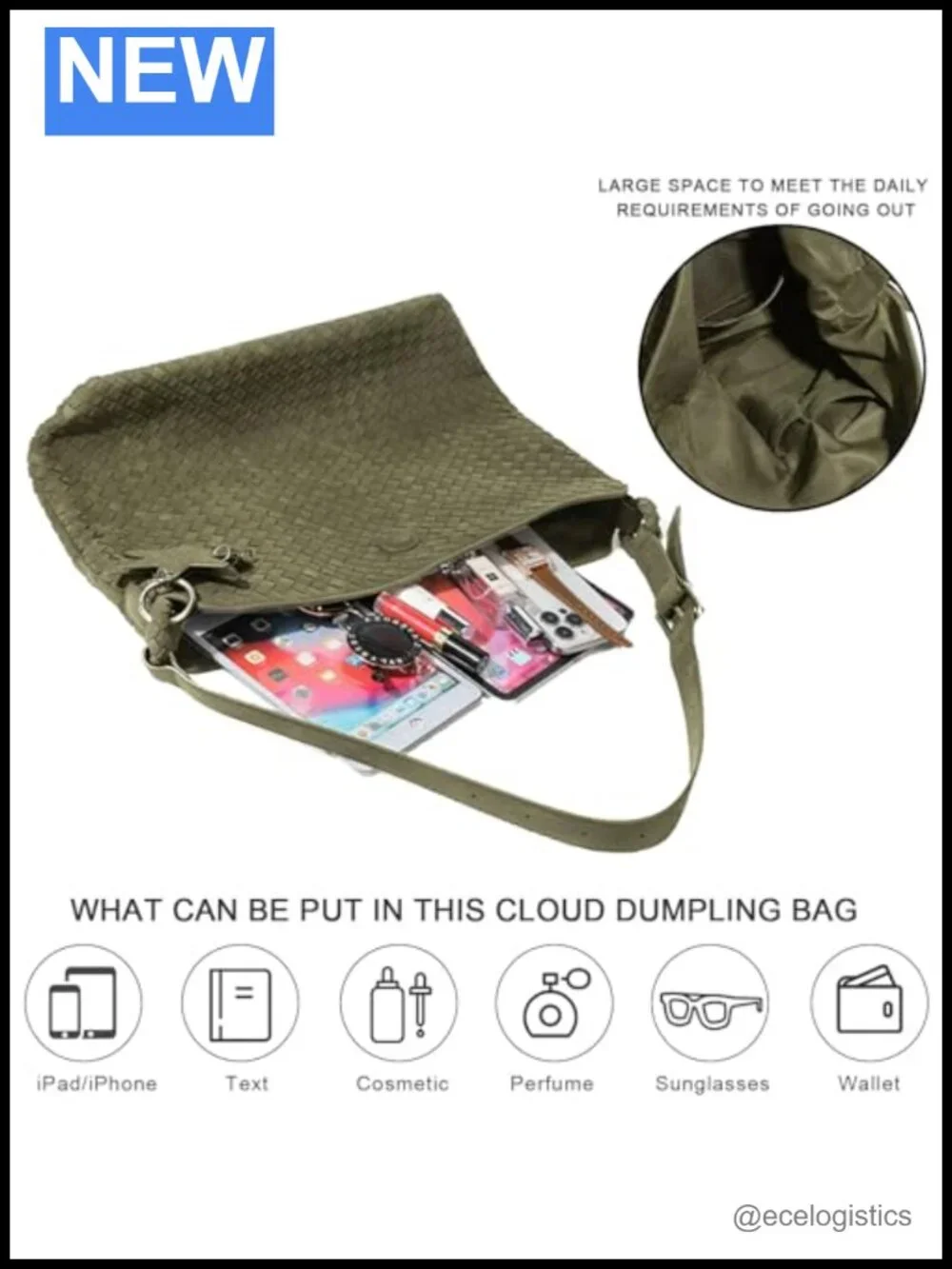 Vegan Frosted Slouchy Hobo Tote, Adjustable Crossbody Shoulder Bag, Laptop Purse